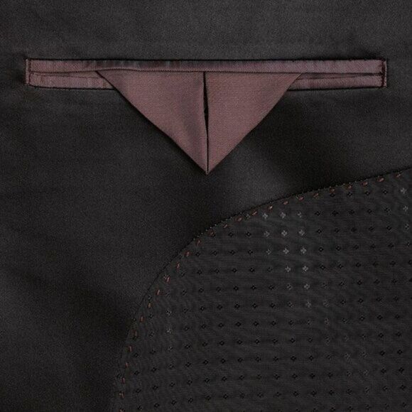 Egara Men's Slim Fit Dinner Party Jacket Formal Maroon Floral - Picture 3 of 3